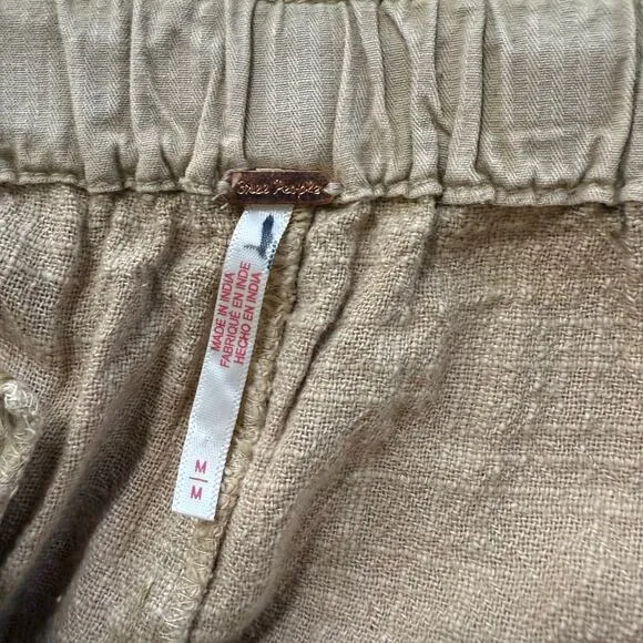 Free People shorts Medium cotton cuffed paper bag boho