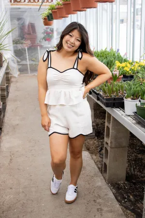 Frisco Linen Top and Shorts Set