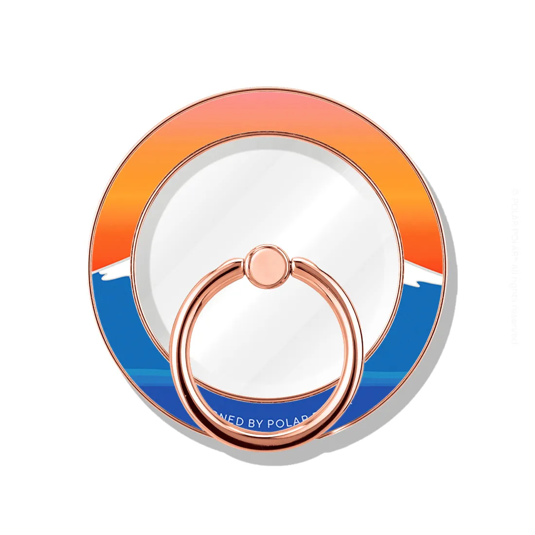 Fujisan Sunset - Rose Gold MagSafe Phone Grip and Ring Holder Stand