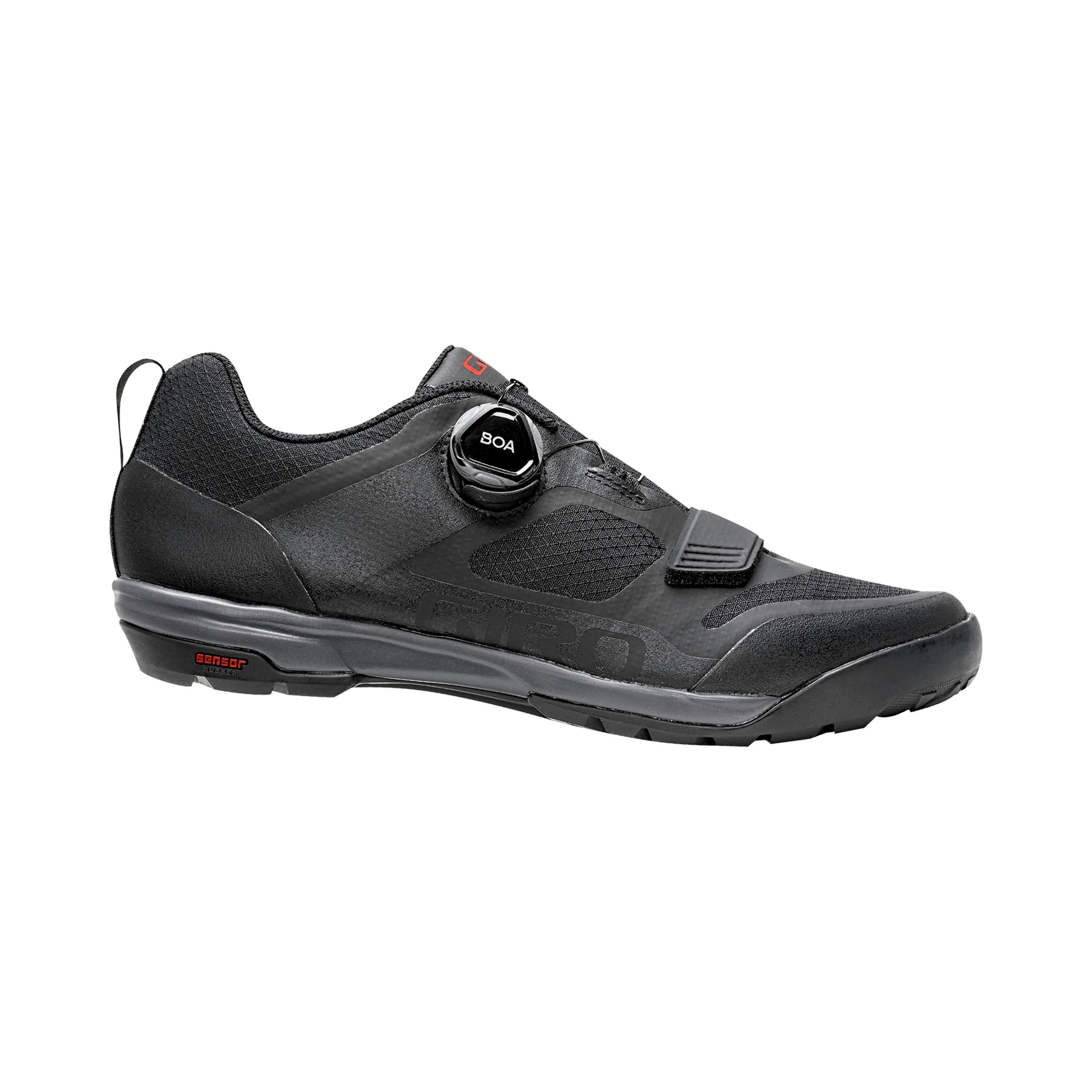 Giro Ventana Boa Mens Shoes - Black / Dark Shadow