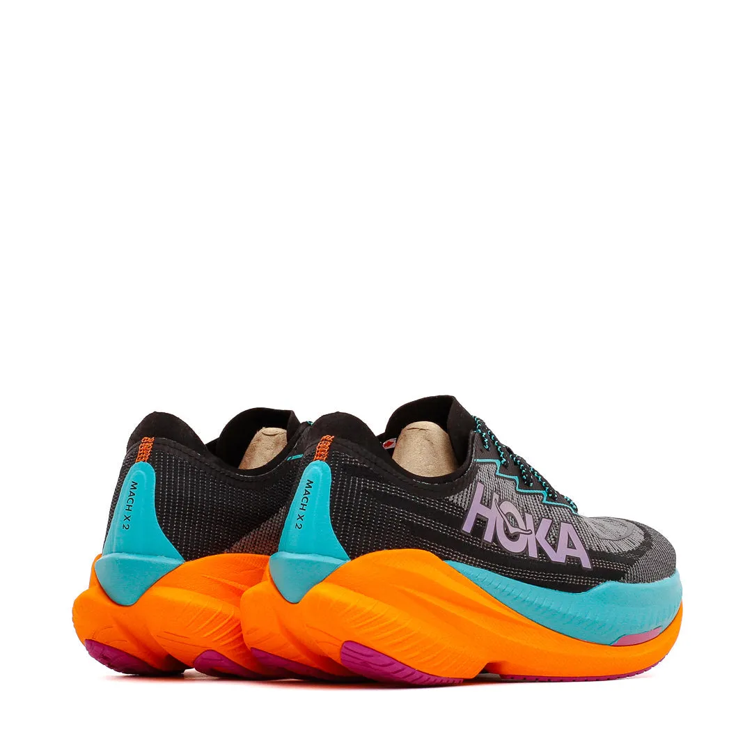 Hoka One One Men Mach X 2 Black Aqua 1155119-BCQ