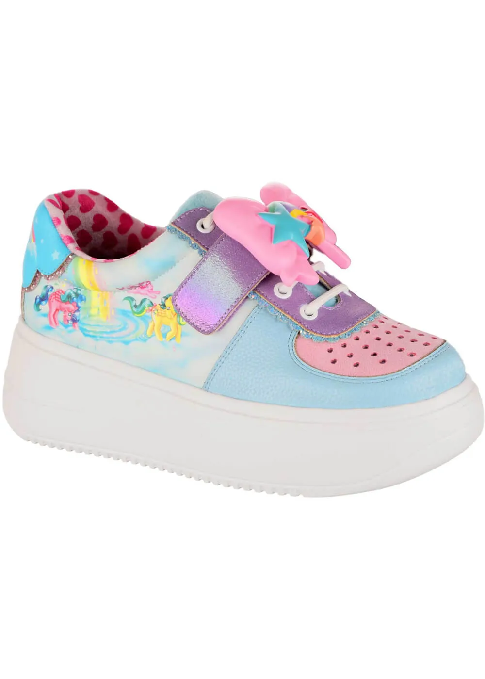 Irregular Choice x My Little Pony Rainbow Of Light Sneakers Light Blue