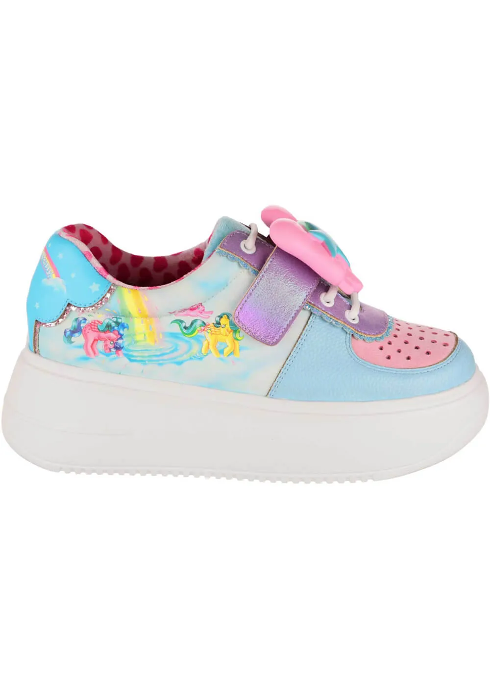 Irregular Choice x My Little Pony Rainbow Of Light Sneakers Light Blue