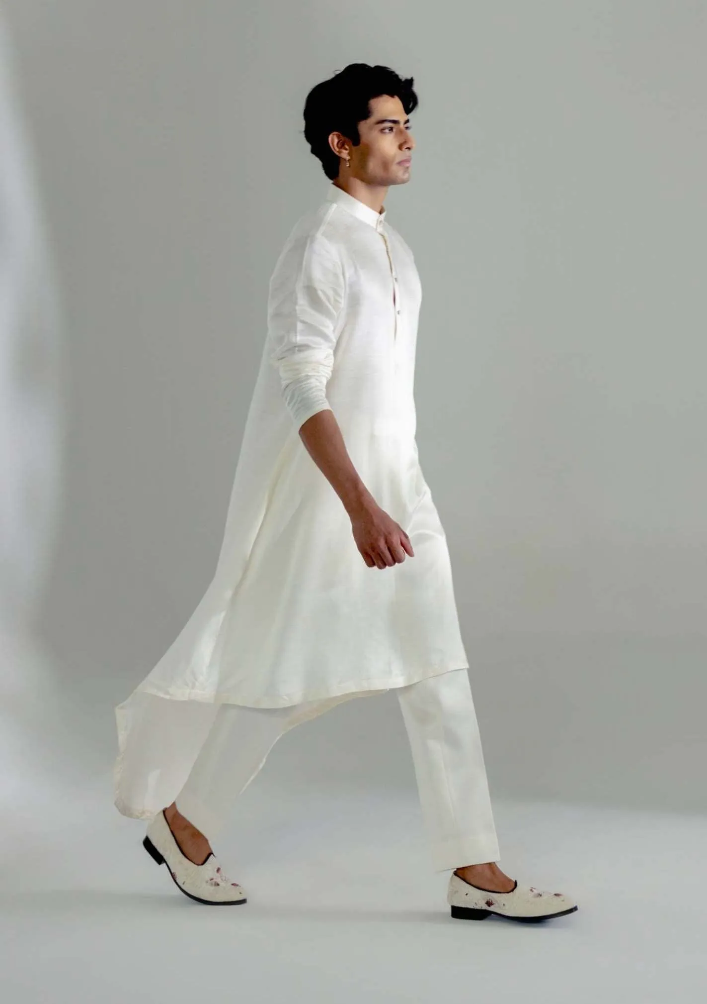 Ivory Contemporary Sherwani Set