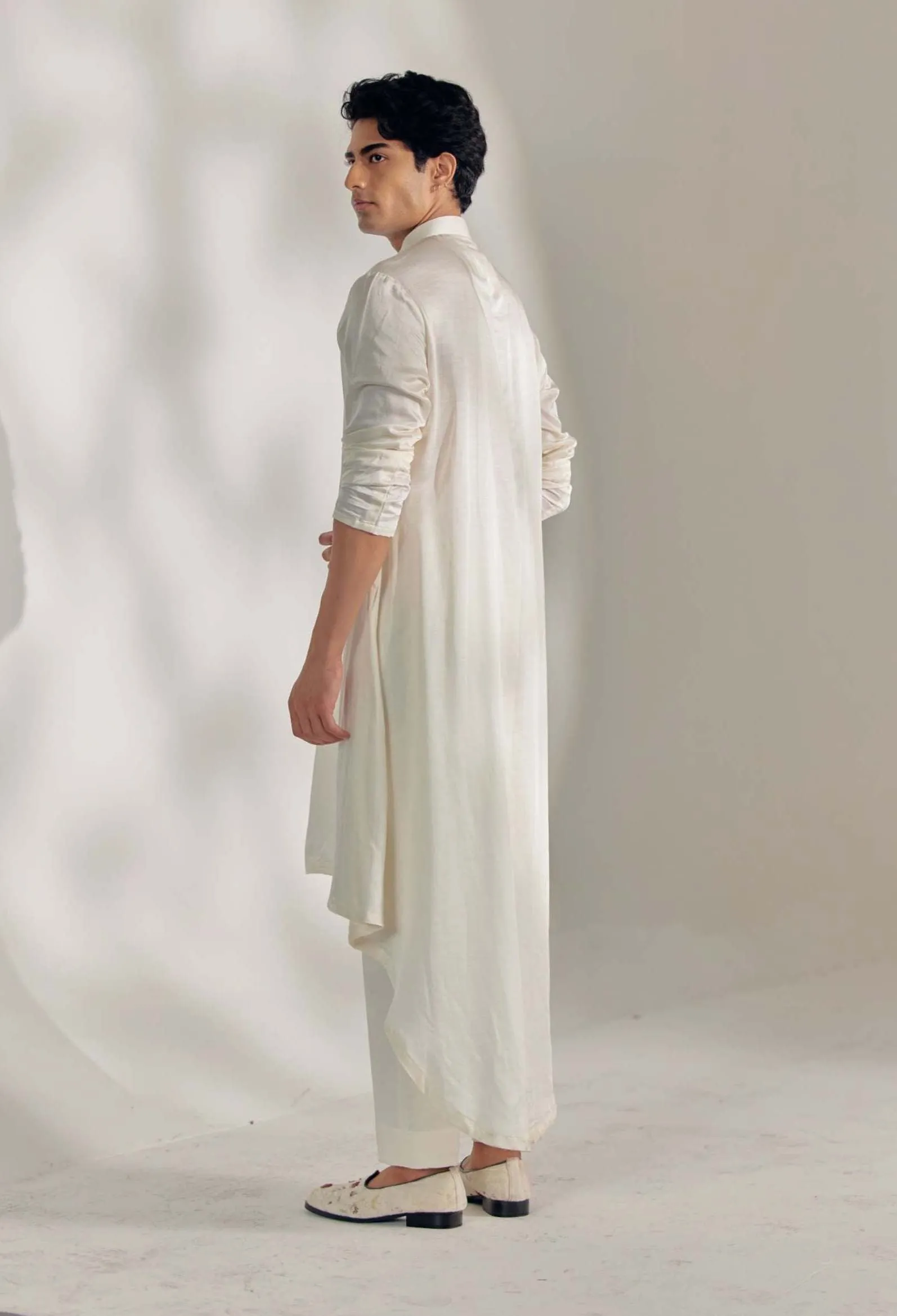 Ivory Contemporary Sherwani Set
