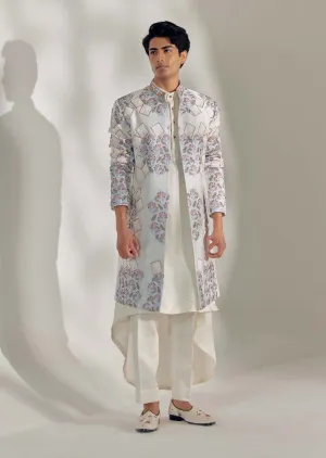 Ivory Contemporary Sherwani Set