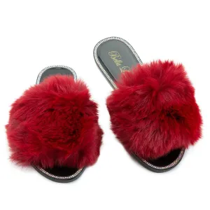 Jelly-20 Flat Fur Sandals