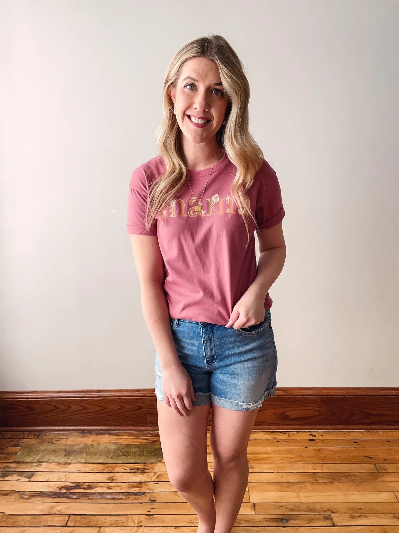 Julie Denim Cuffed Shorts (4" inseam)