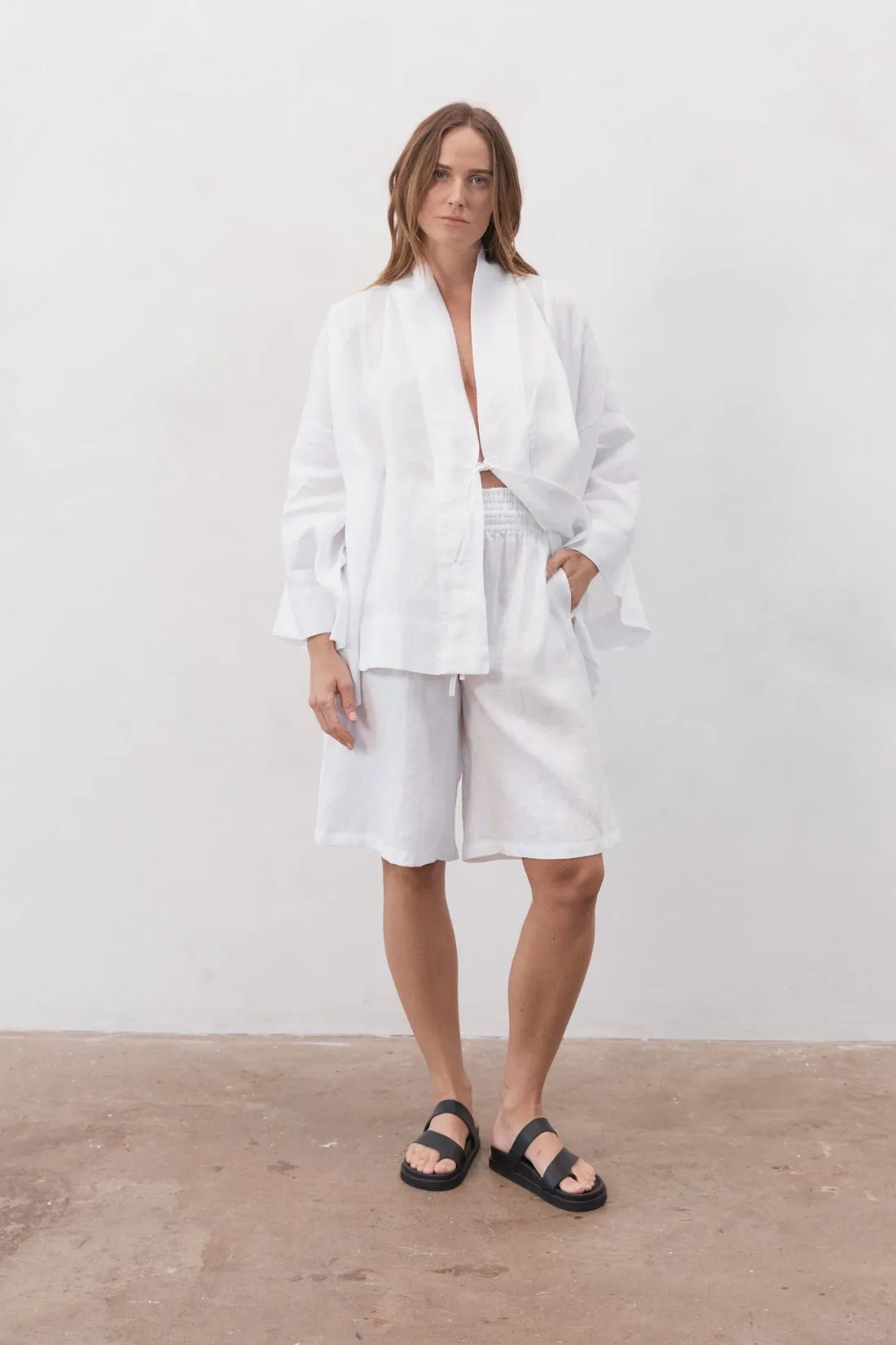 Koko Linen Short White