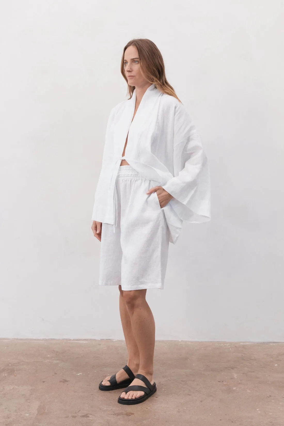 Koko Linen Short White
