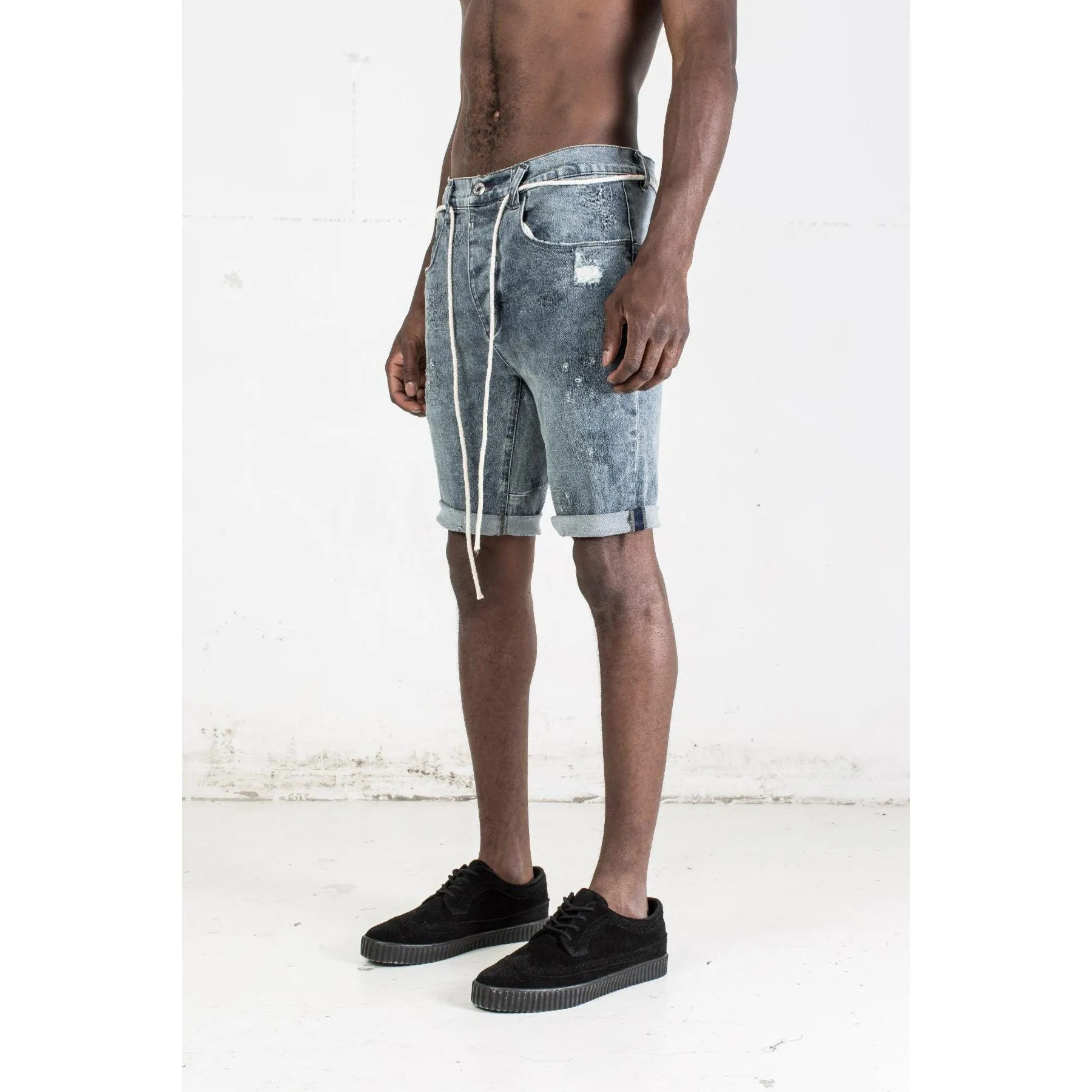 Kollar Cuffed Shorts Vintage Blue Men CSVNTBLU