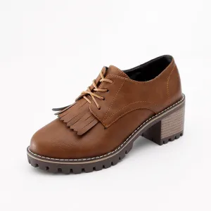 Lace Up Tassel Women Flat Shoes 4976