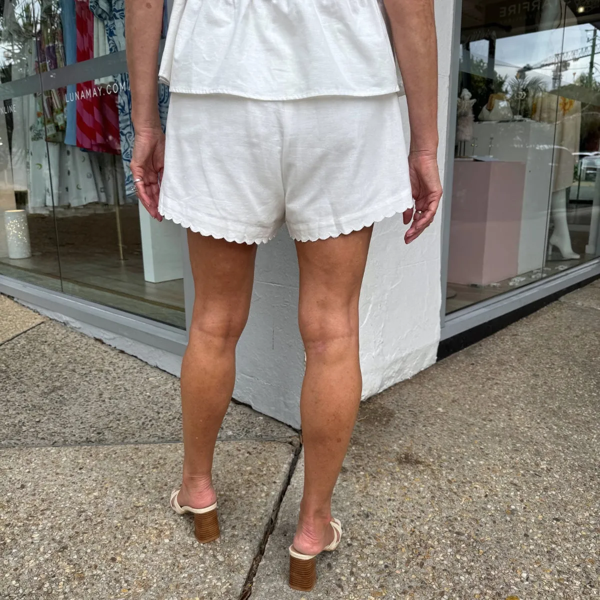 Lavinia Short Set (White)