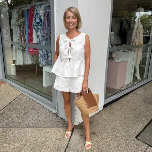 Lavinia Short Set (White)