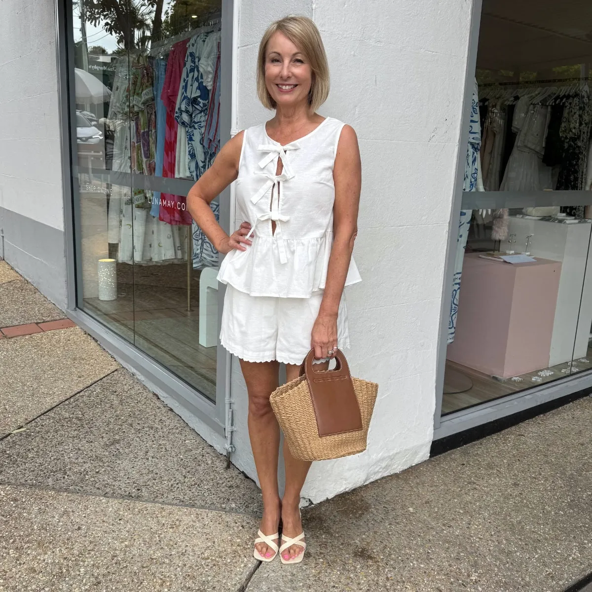 Lavinia Short Set (White)