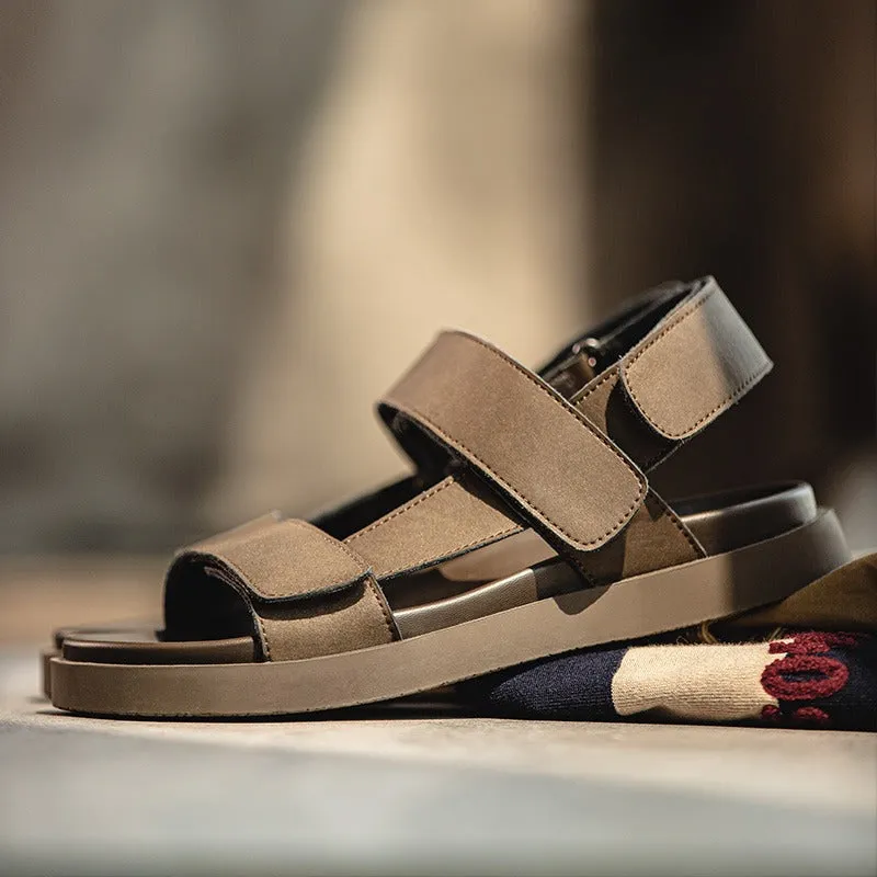 Leather Soft Sole Beach Leisure Men's Sandal
