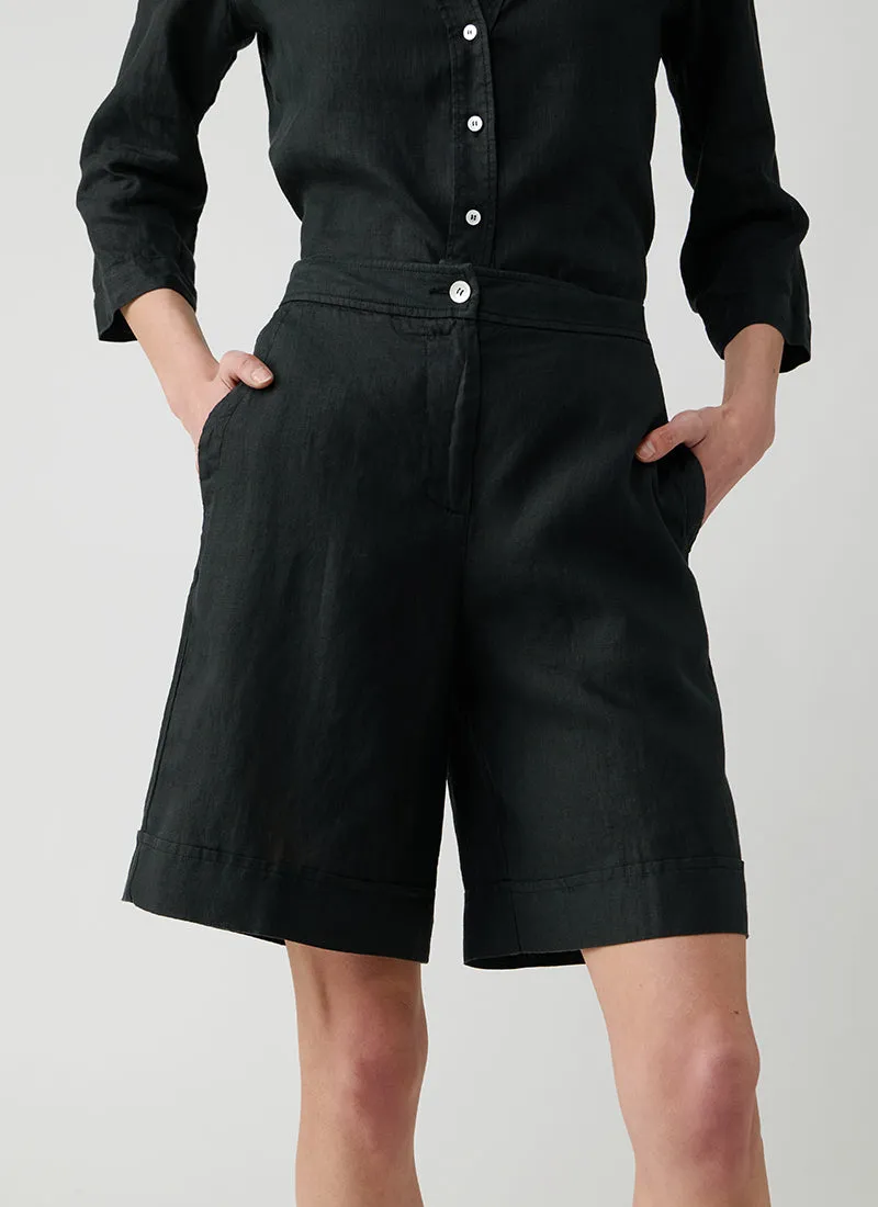 Linen Bermuda Shorts