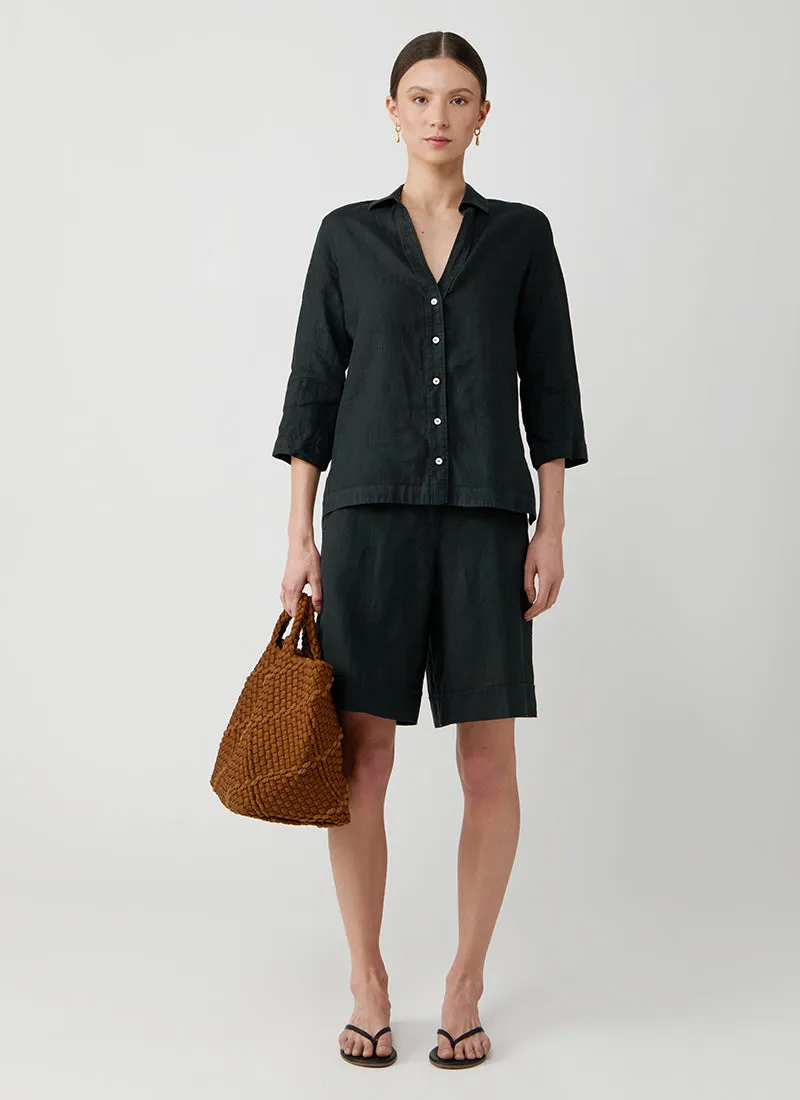 Linen Bermuda Shorts