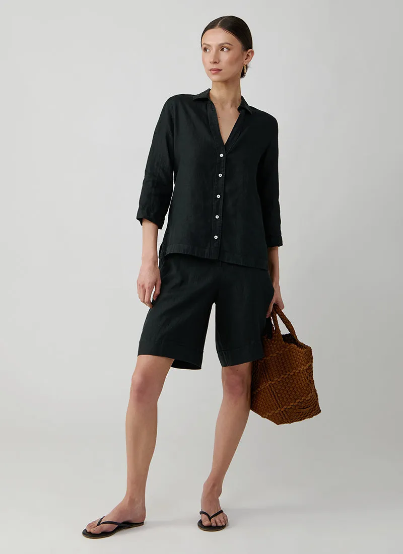 Linen Bermuda Shorts