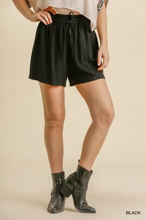 Linen Drawstring Shorts