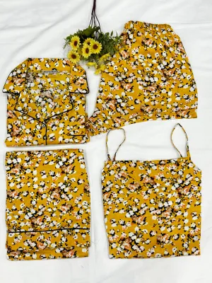 Linen Pj's 4pc
