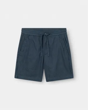 Linen shorts Navy