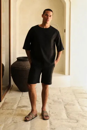 Mallorca Shirt - Man & Bali Shorts - Man (Black)