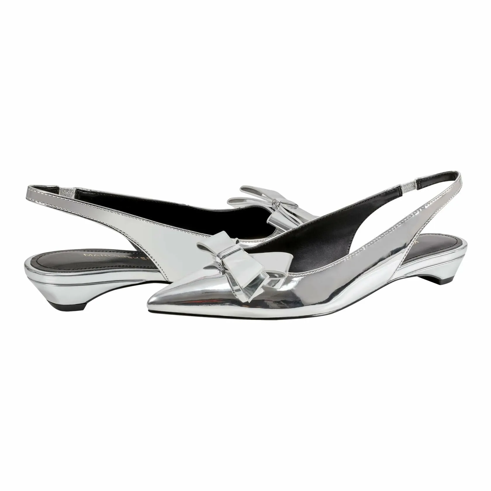 Marc Fisher Women's KERREY Ballet Flat, Silver 040, 8 - Like New