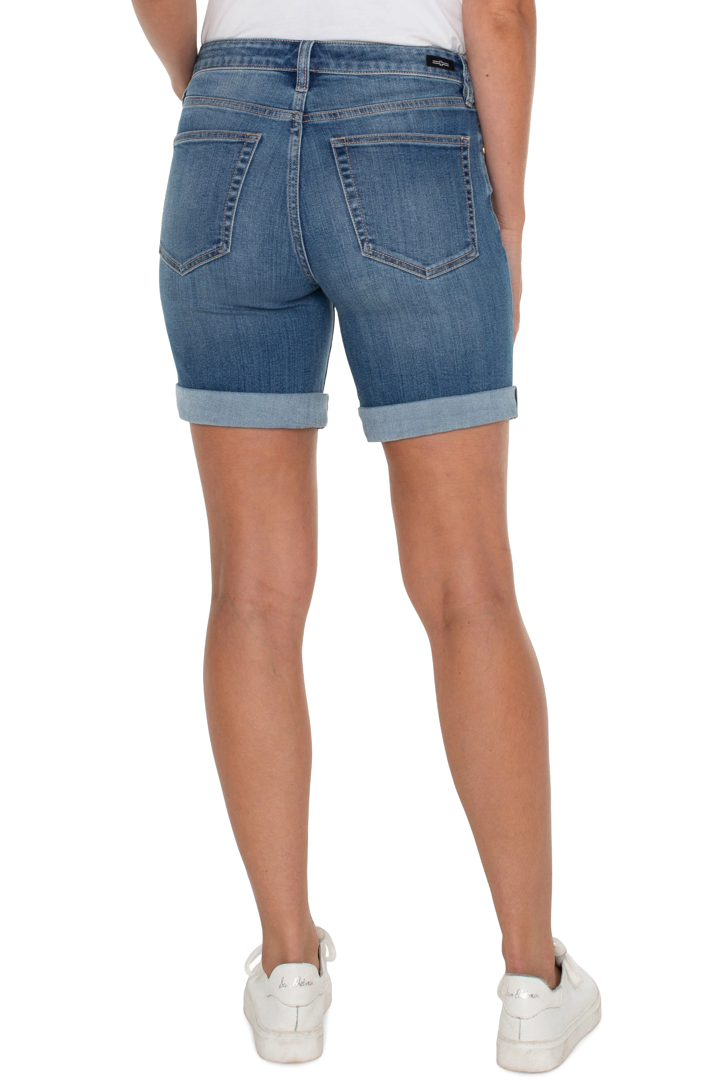 Marley Girlfriend Shorts w Rolled Cuffed Hem