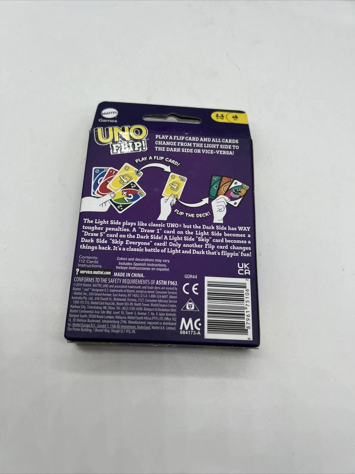 Mattel Games GDR44 Uno Flip! Family Card Game  Multicolor