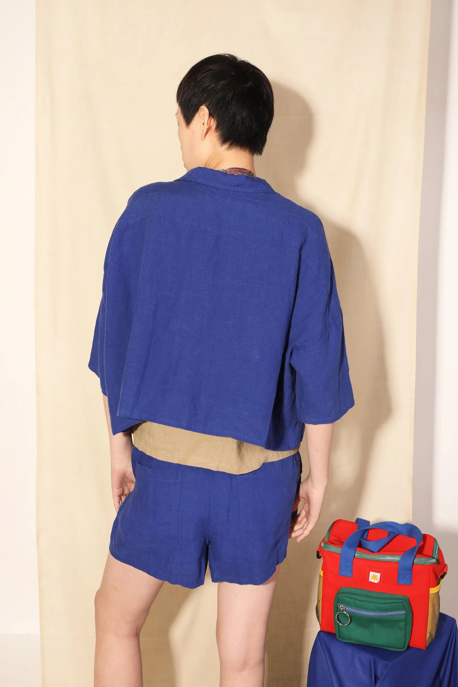 Maxim Linen Shirt Cobalt