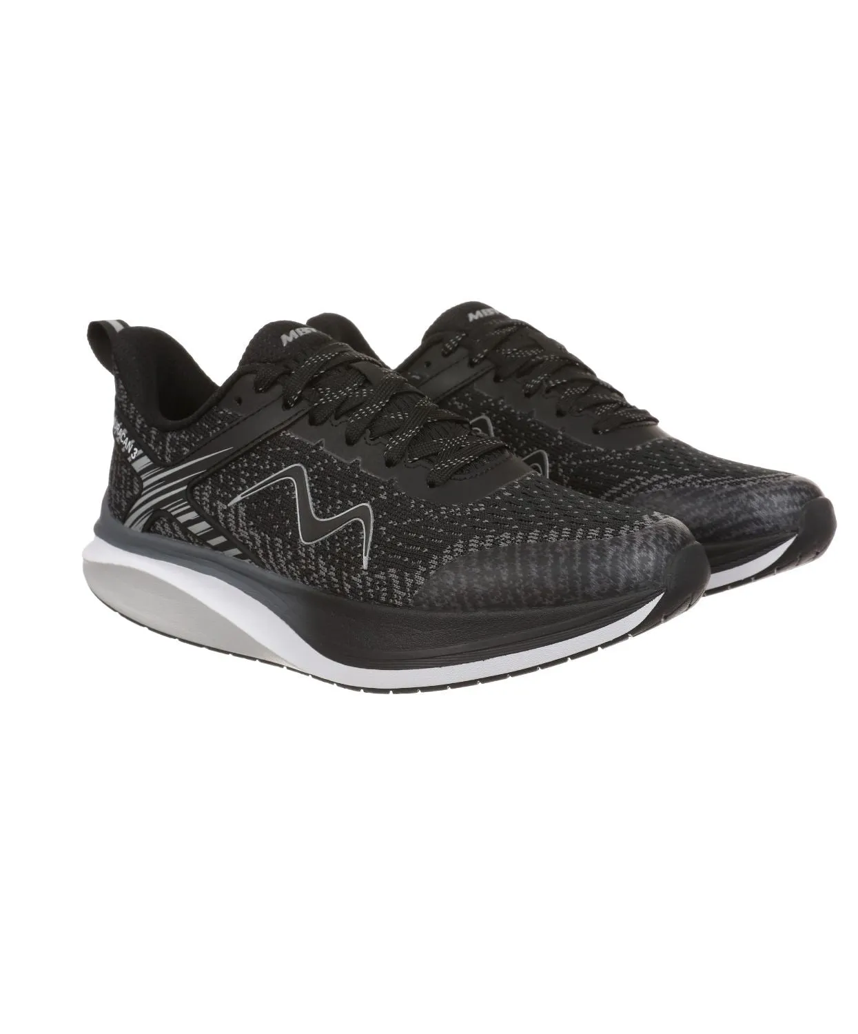 MBT Huracan 3 Lace Up Black Womens Sneakers