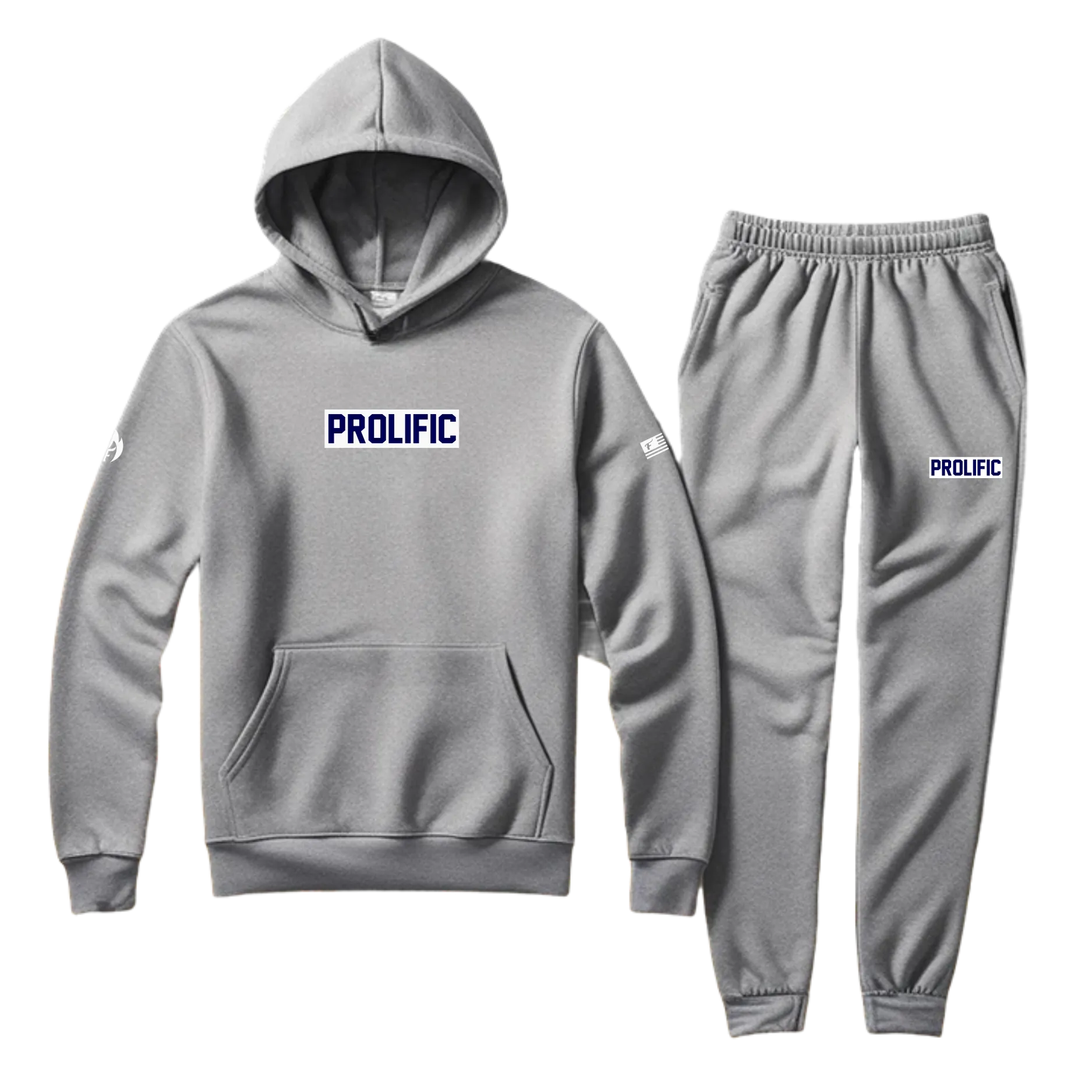 Men's Grey Hoodie and Joggers Set To Match Jordan Retro 13 Midnight Navy Prolific Sweatsuit