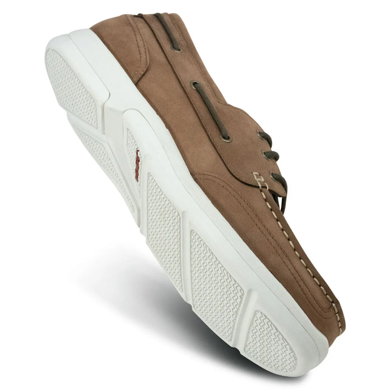 Men's Orthopedic Boat Shoe - Light Brown
