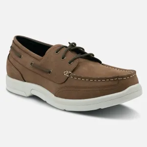 Men's Orthopedic Boat Shoe - Light Brown