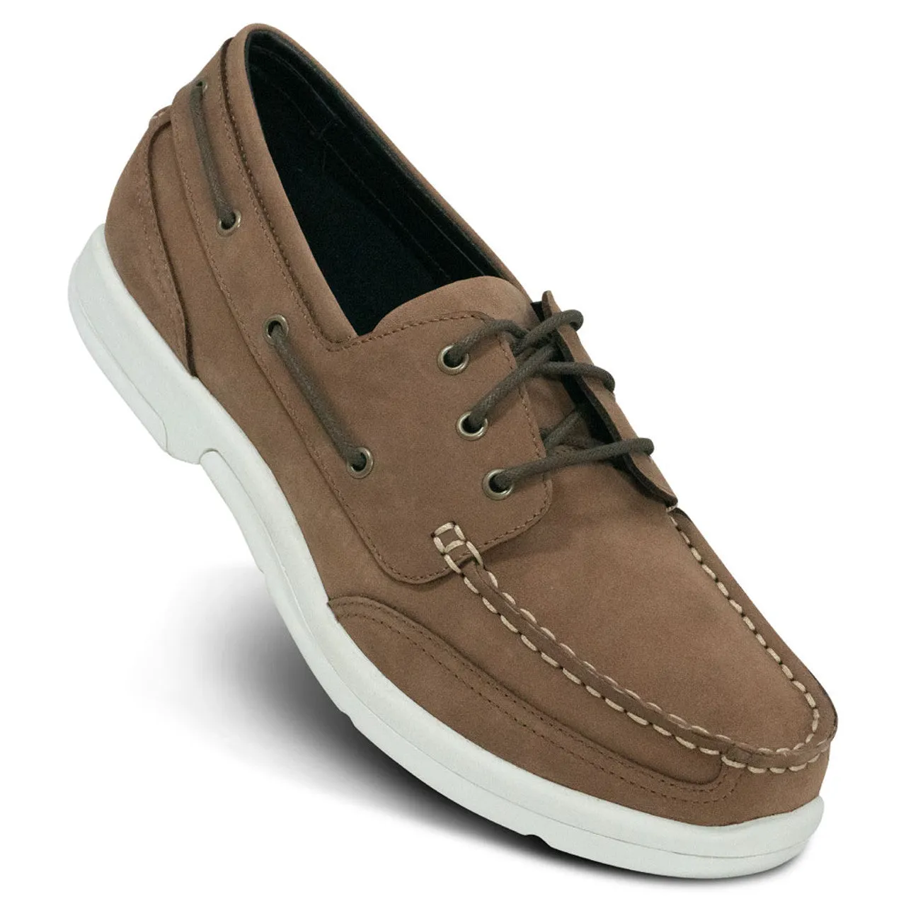 Men's Orthopedic Boat Shoe - Light Brown