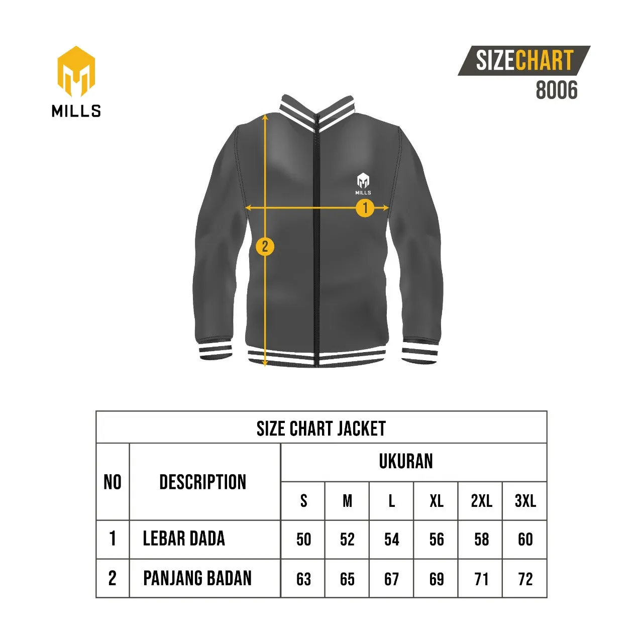 MILLS JAKET ALPHA VARSITY JACKET 8006
