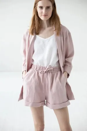 Mini Linen Shorts