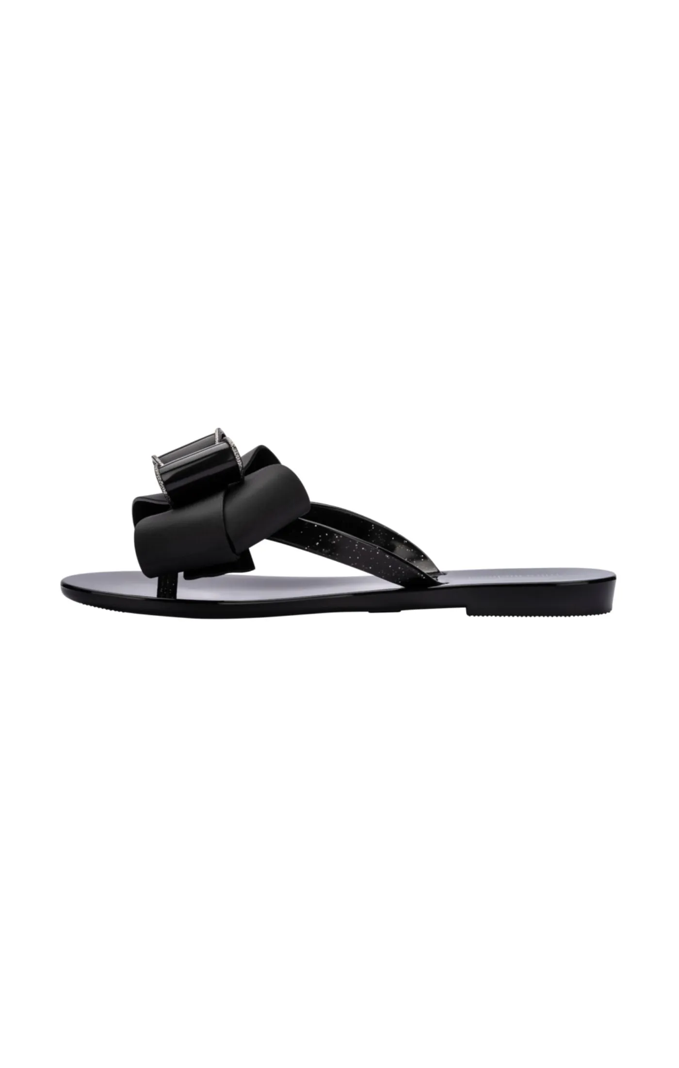 Mini Melissa Harmonic Sweet VI Kids Flip Flops - Black