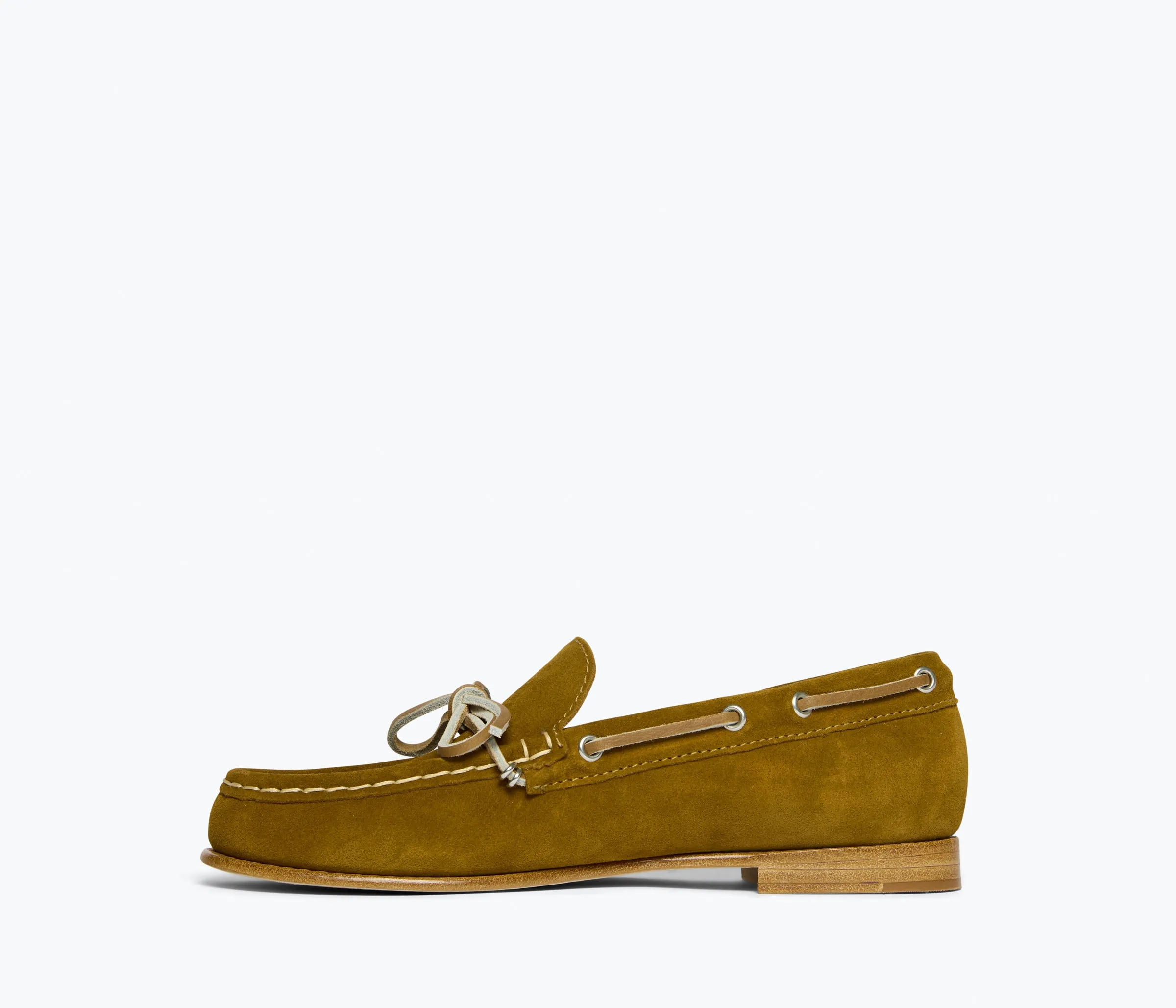 Morgan Boat Shoe in Bog Suede