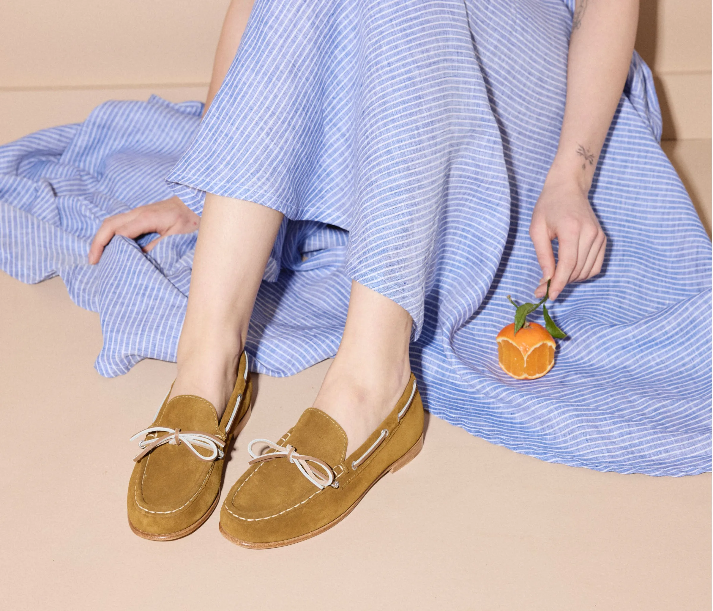 Morgan Boat Shoe in Bog Suede