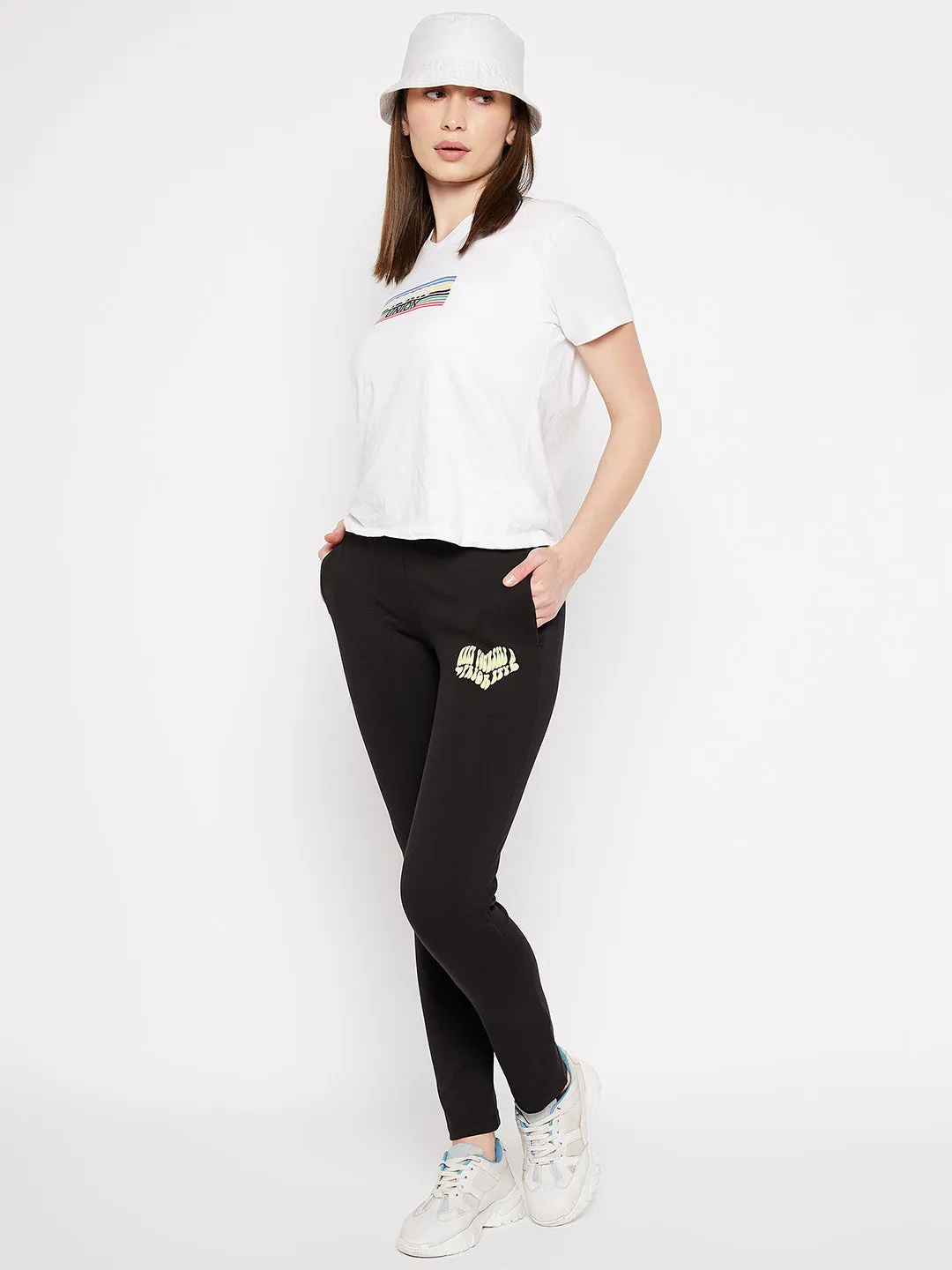 mSECRET Mid Rise Black Trackpants