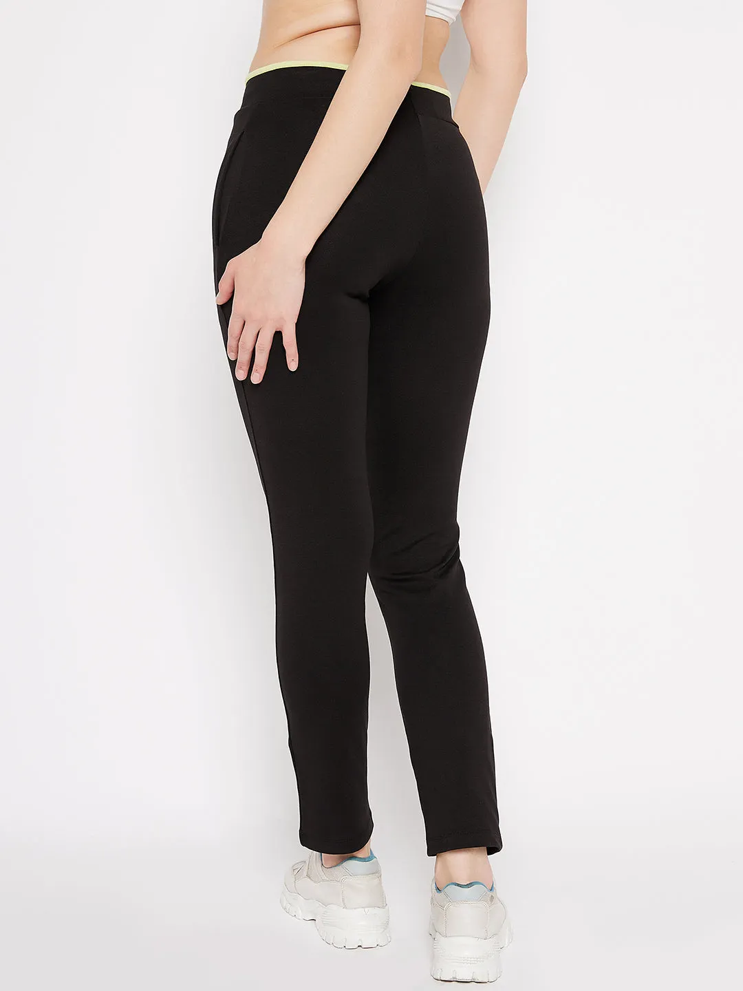 mSECRET Mid Rise Black Trackpants