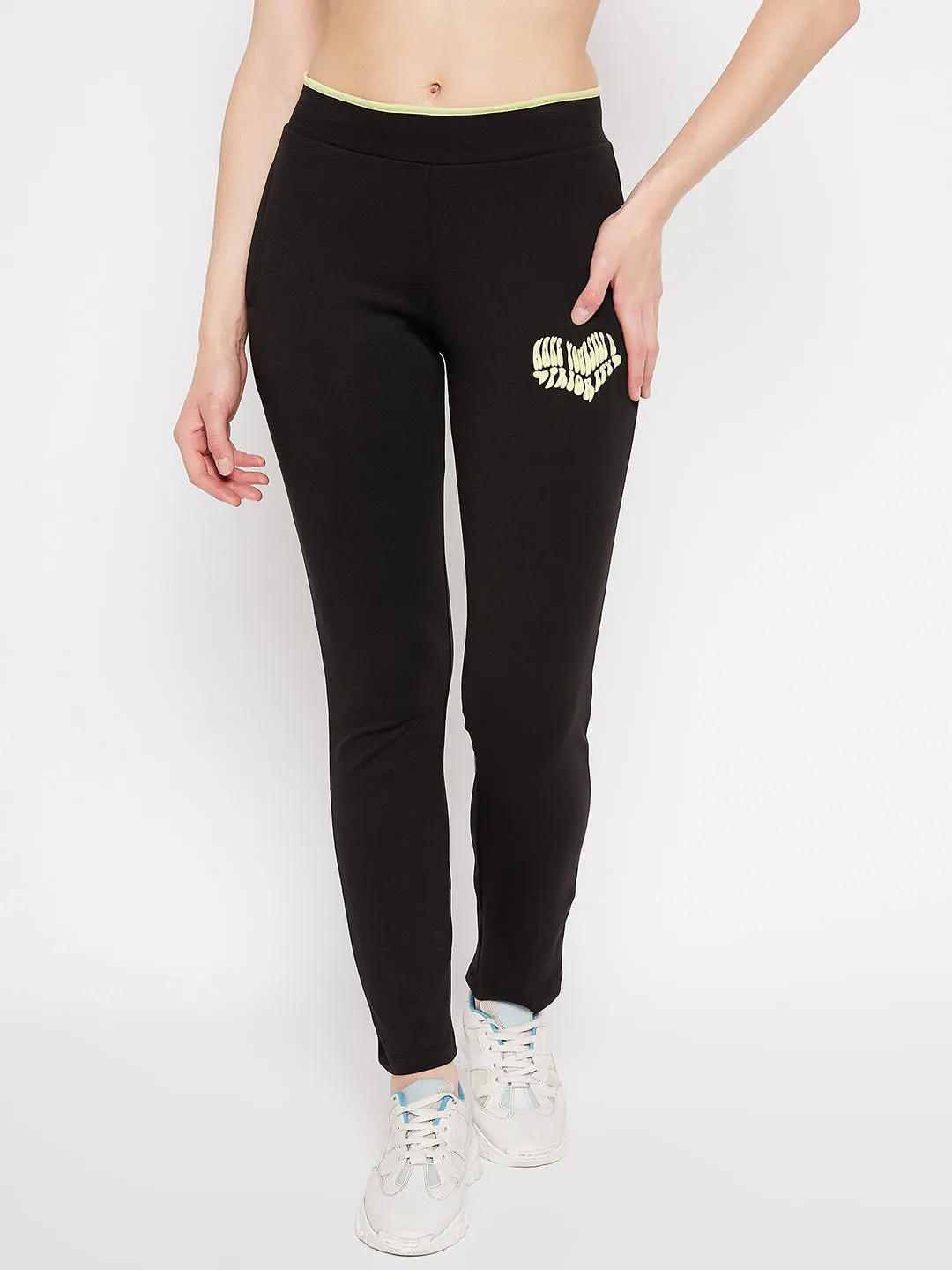 mSECRET Mid Rise Black Trackpants