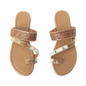 Myra Bags LaDonna Trail Sandal In Beige