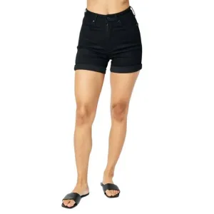 NEW JUDY BLUE hi-waist tummy control shorts in black