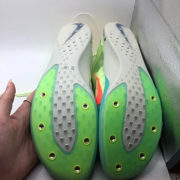 NEW! Nike Zoom Victory 5 XC barely volt mens track spike sneakers size 12