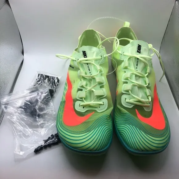 NEW! Nike Zoom Victory 5 XC barely volt mens track spike sneakers size 12