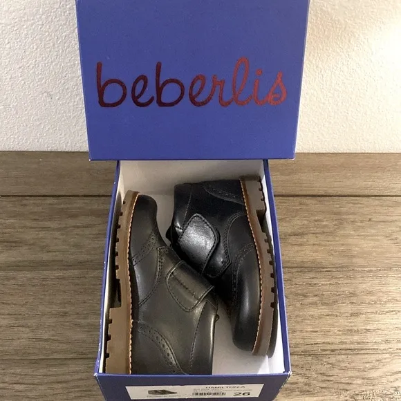 NIB [Beberlis] Hamilton Trail Velcro Dress Boots Toddler Kids EU 26 / US 9.5