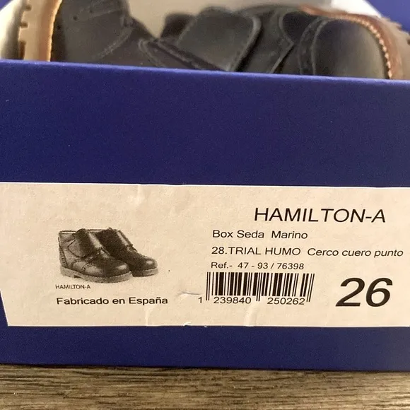 NIB [Beberlis] Hamilton Trail Velcro Dress Boots Toddler Kids EU 26 / US 9.5